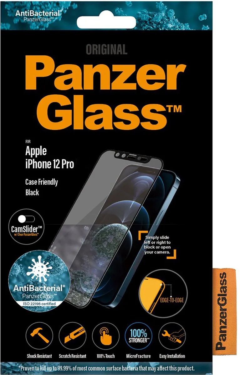 PanzerGlass CamSlider Gehard Glas iPhone 12 Pro