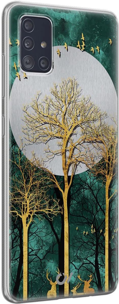 Casevibes Samsung Galaxy A51 Hoesje - Goud - Noorderlicht