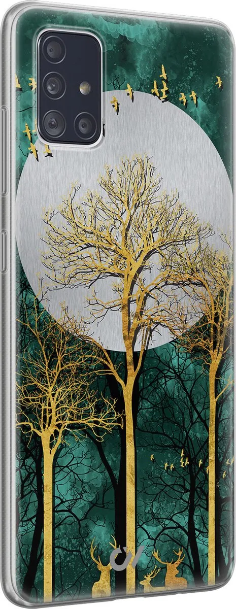 Casevibes Samsung Galaxy A51 Hoesje - Goud - Noorderlicht