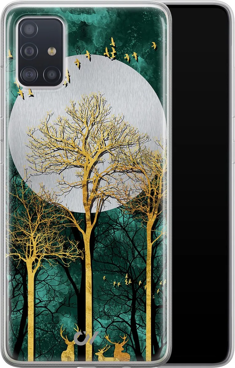 Casevibes Samsung Galaxy A51 Hoesje - Goud - Noorderlicht