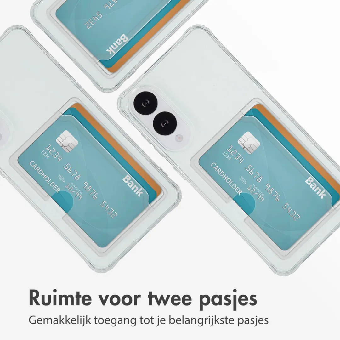 Imoshion Hoesje Samsung Galaxy S25 Edge - 2 Pasjes - Transparant