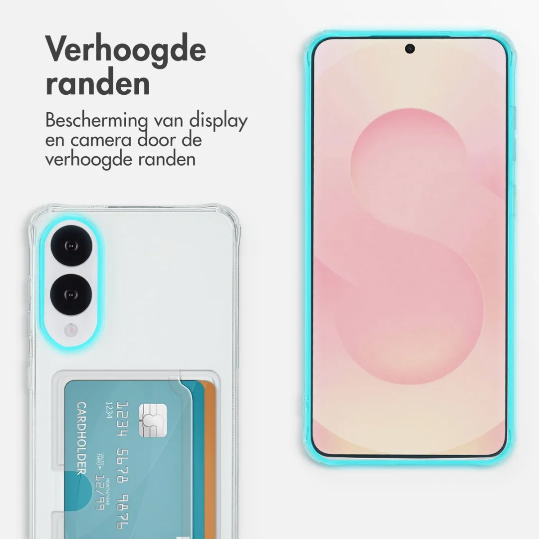 Imoshion Hoesje Samsung Galaxy S25 Edge - 2 Pasjes - Transparant