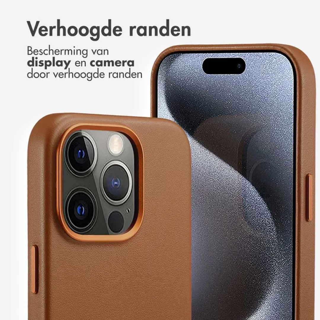 Accezz Hoesje iPhone 15 Pro Sienna Brown - 2 Pasjes