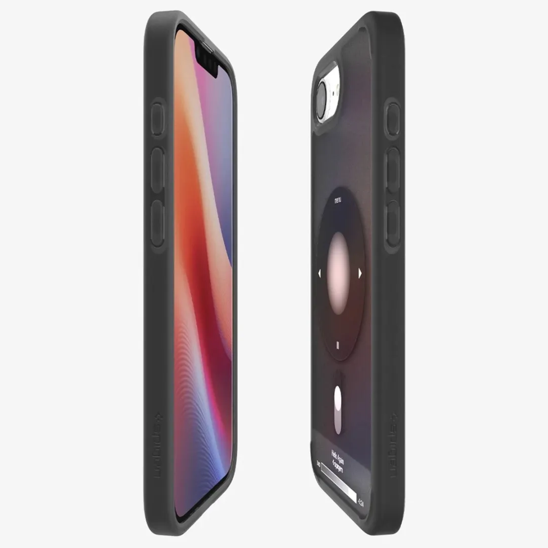 Spigen Ultra Hybrid Backcover ACS09146 - iPhone 16 - Zwart - afbeelding 6 van 6