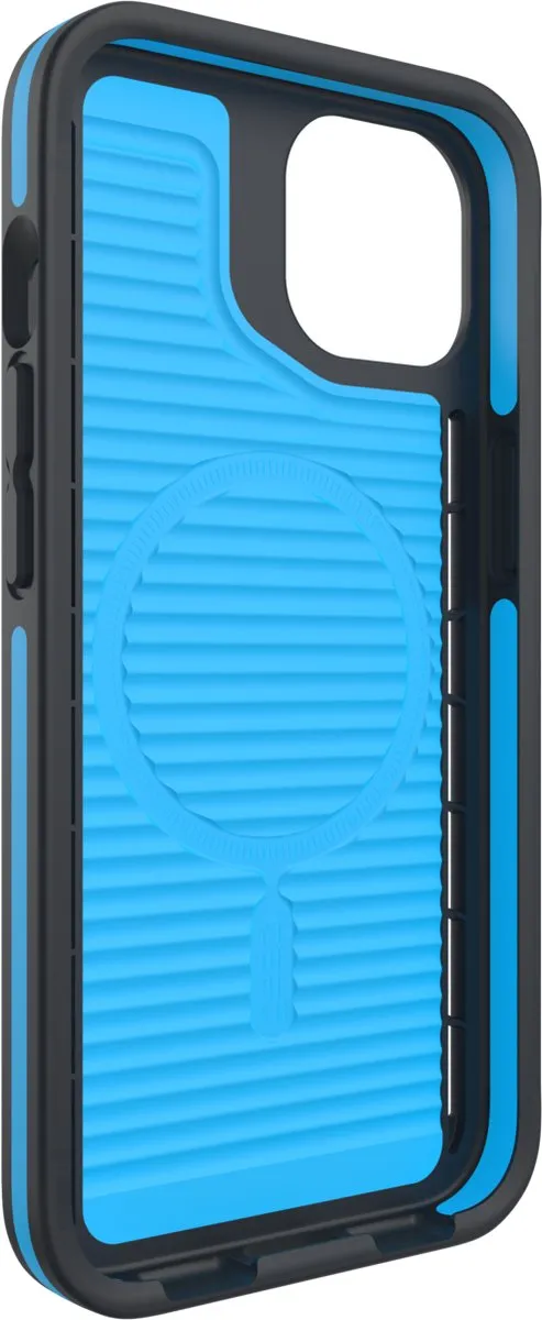 Gear4 Vancouver Snap D3O Hoesje iPhone 13 - 702008224 - Zwart/Blauw
