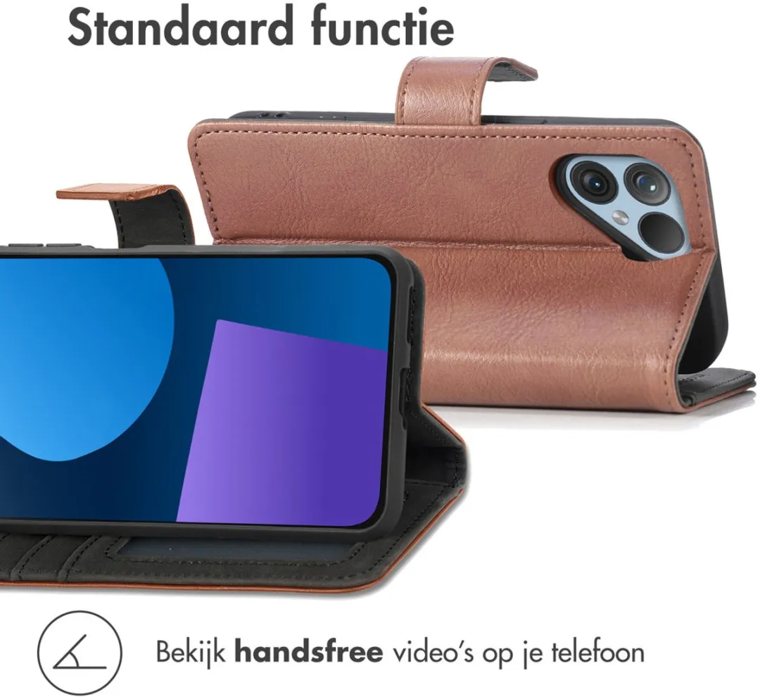 Imoshion Hoesje Fairphone 5 - 3 Pasjes - Bruin