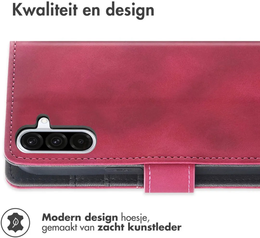 Imoshion Bookcase Hoesje Samsung Galaxy A36 - 3 Pasjes - Rood
