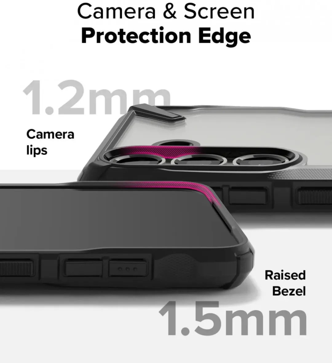 Ringke Fusion X Hoesje Samsung Galaxy S25 - Militaire Standaard - Zwart