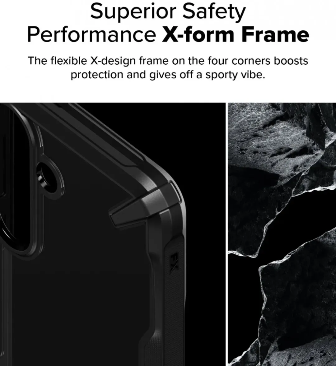 Ringke Fusion X Hoesje Samsung Galaxy S25 - Militaire Standaard - Zwart - afbeelding 6 van 6