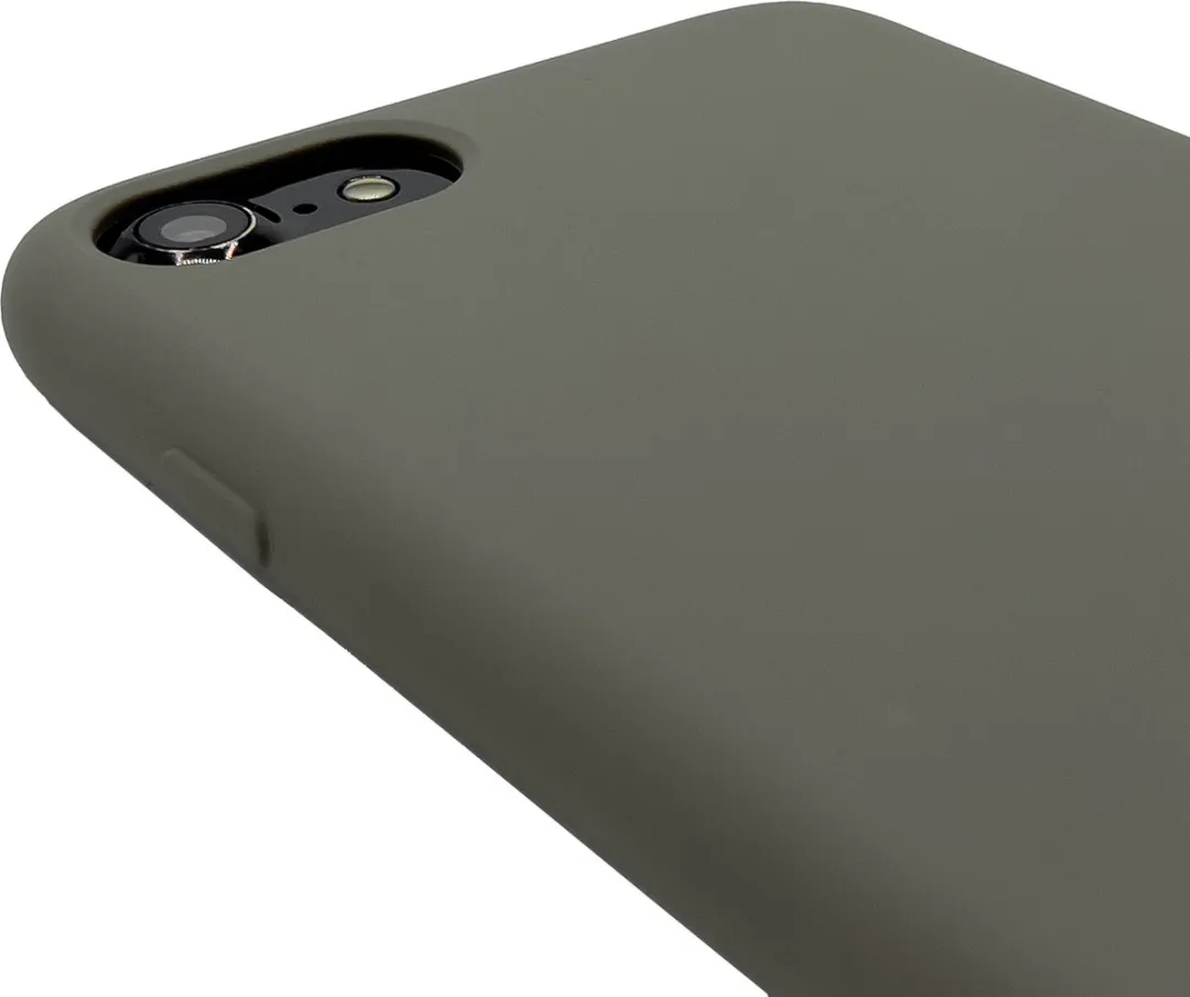 Decoded Siliconen Back Cover Apple iPhone SE 2022 - Donker Groen