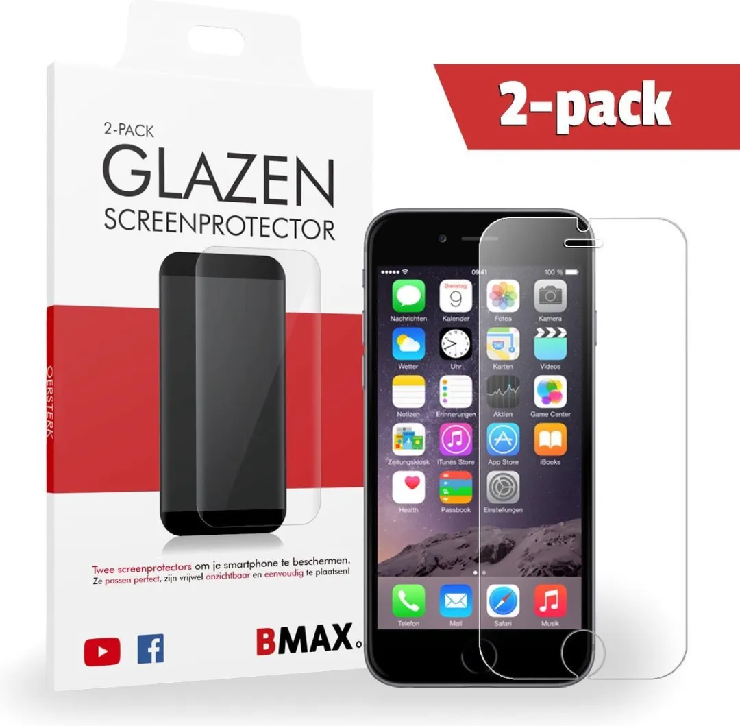 BMAX Glazen Screenprotector iPhone 6/6s