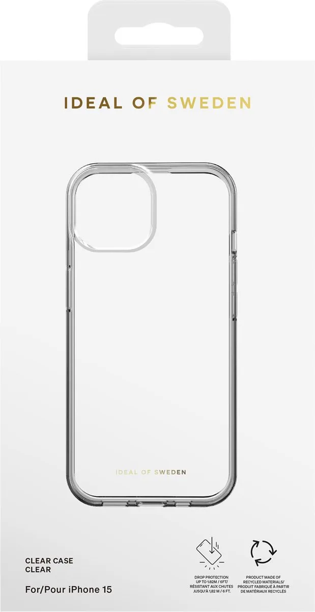 iDeal of Sweden Hoesje Geschikt voor iPhone 15 - iDeal of Sweden Clear Case - Transparant