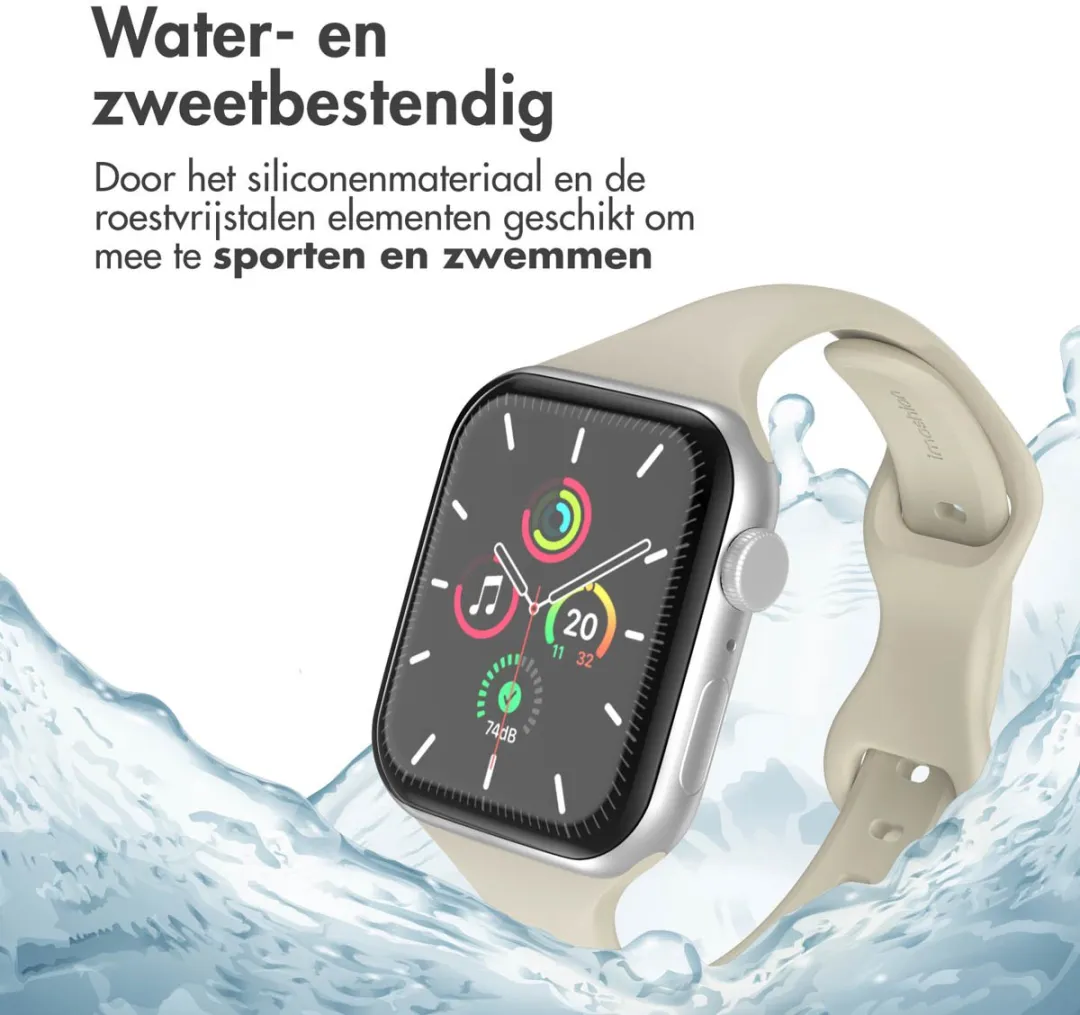 Imoshion Siliconen Bandje Apple Watch 44-49mm - Sterrenlicht