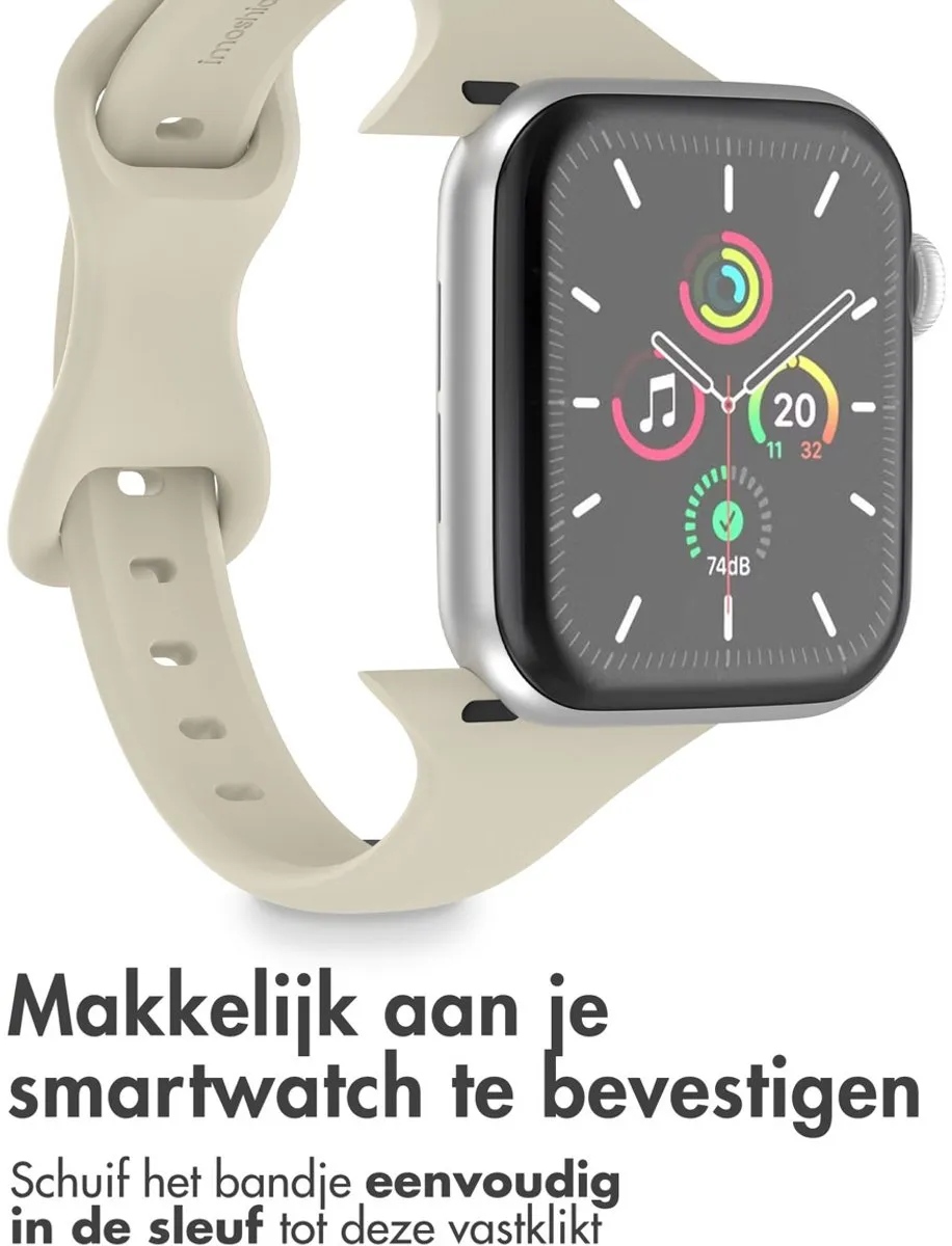 Imoshion Siliconen Bandje Apple Watch 44-49mm - Sterrenlicht