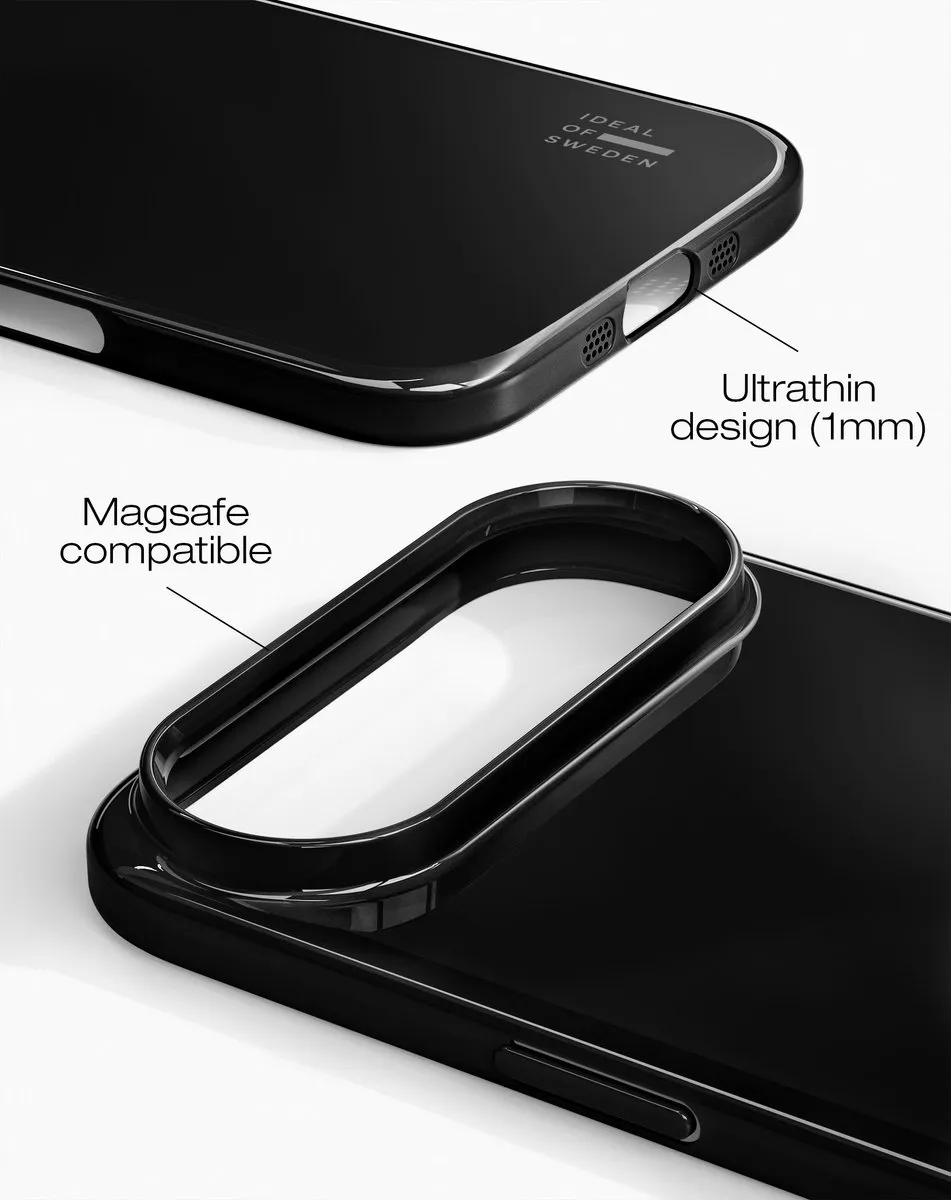 iDeal of Sweden Slim Case iPhone 17 Air - IDSLCMS-I2566-280 - Glossy Black - afbeelding 6 van 6