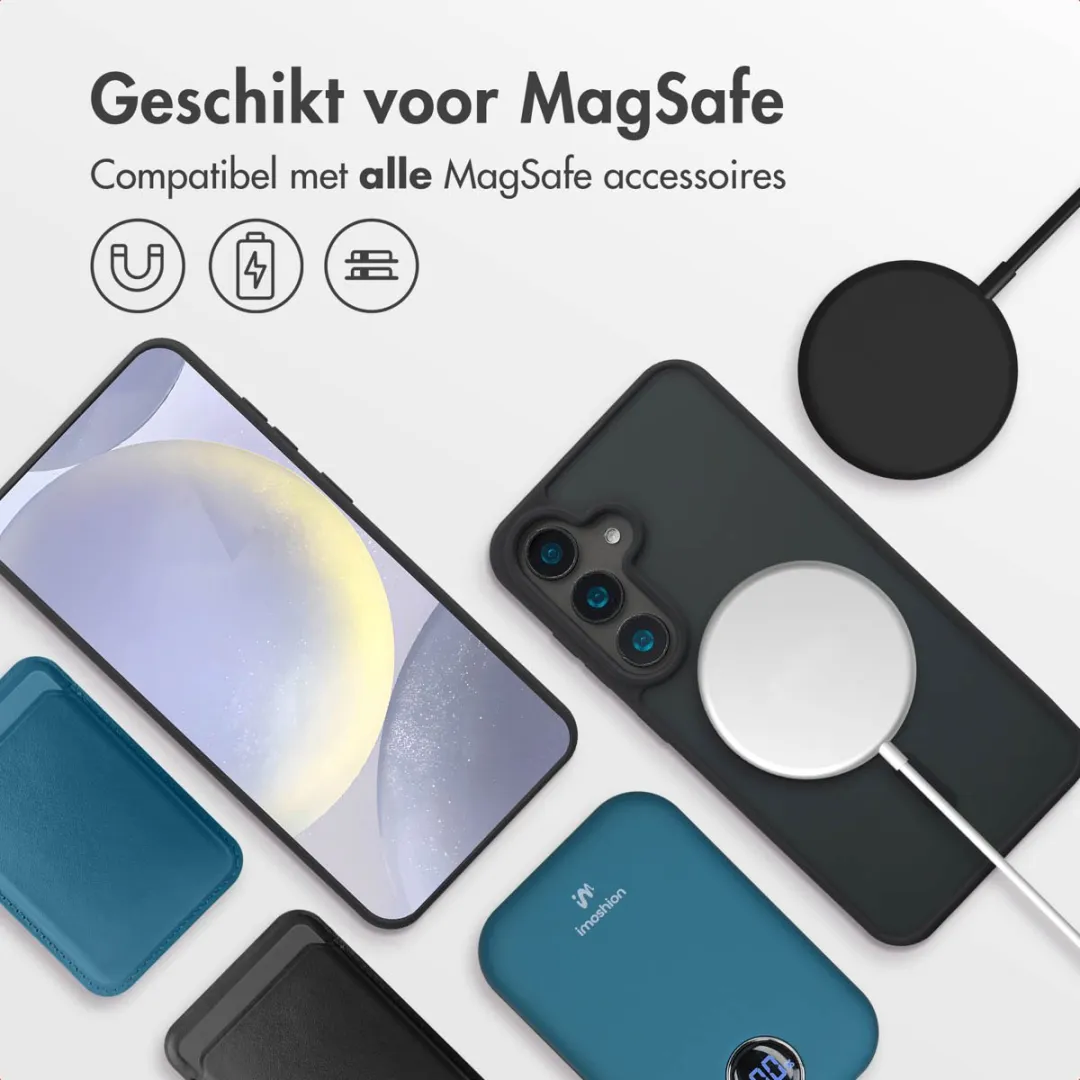 Imoshion Galaxy S24 Hoesje - Magnetische Ring - Zwart