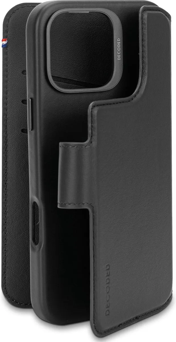 Decoded D25IPO16PMDW5BK Wallet Case iPhone 16 Pro Max - 3 Pasjes - Zwart