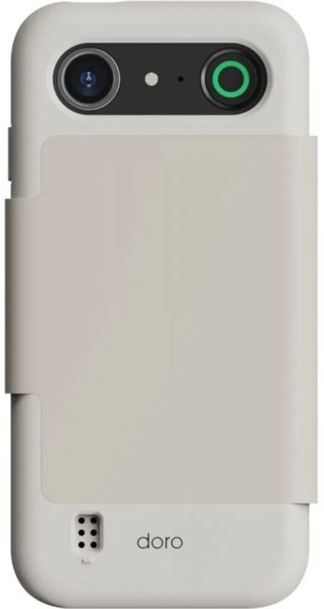 Doro Aurora A10 Telefoonhoesje - Wit - 2 Pasjes