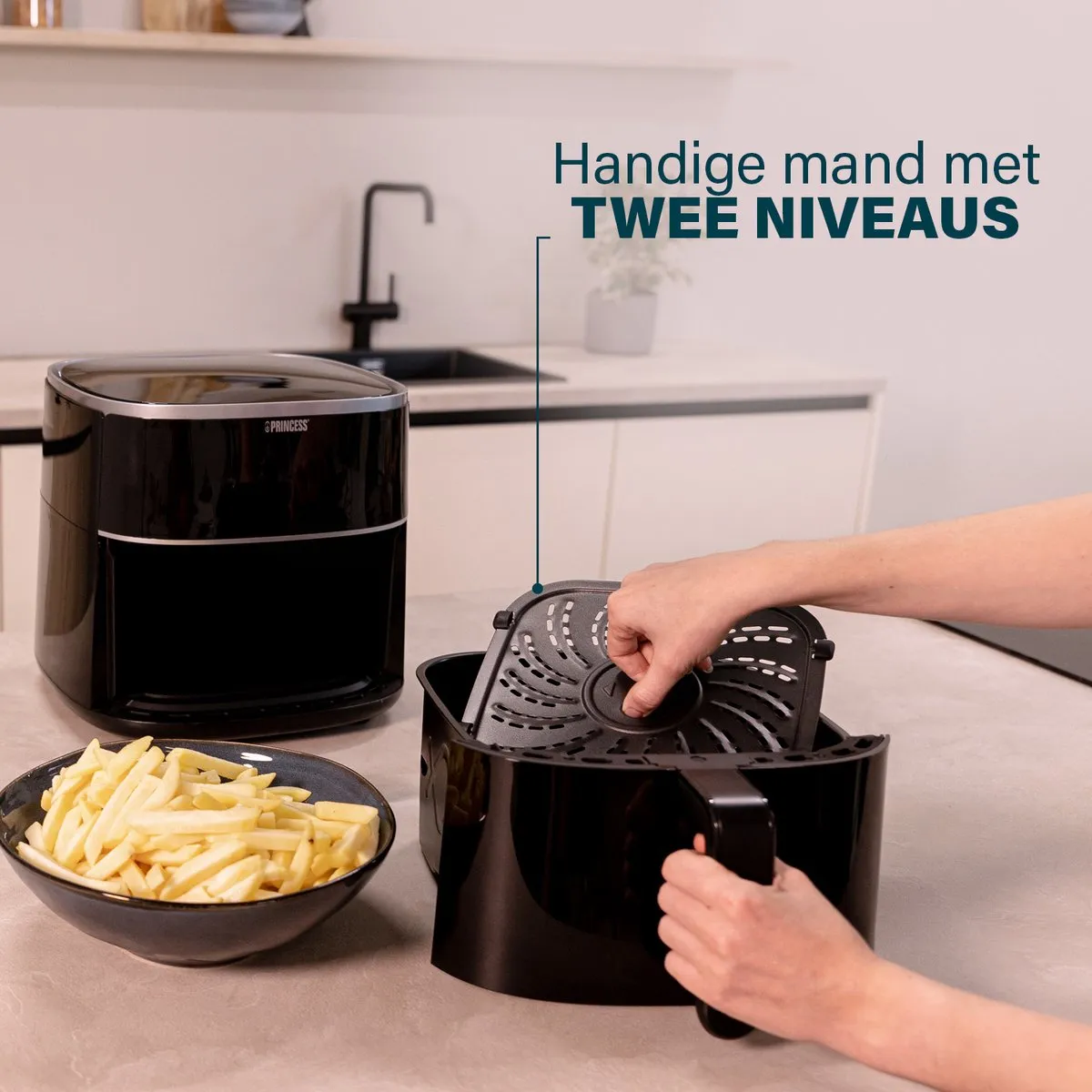 Princess Digitale Airfryer 182238 - 4L - Zwart