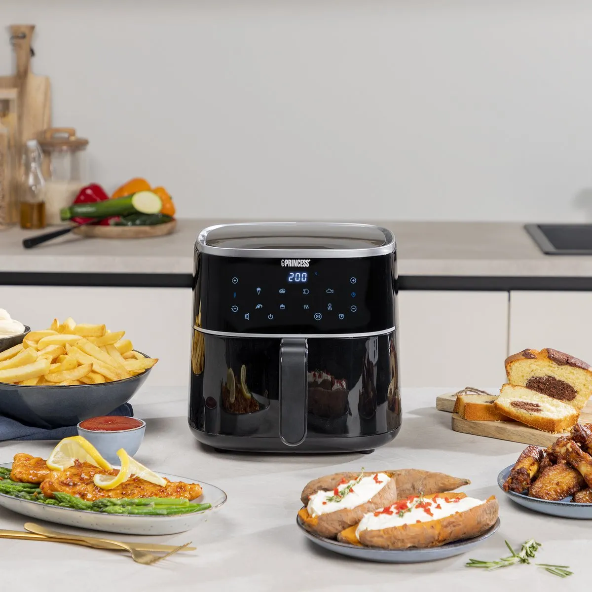 Princess Digitale Airfryer 182238 - 4L - Zwart