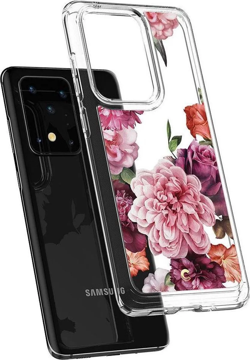 Spigen Ciel Samsung Galaxy S20 Ultra Hoesje ACS00721 - Roze Transparant