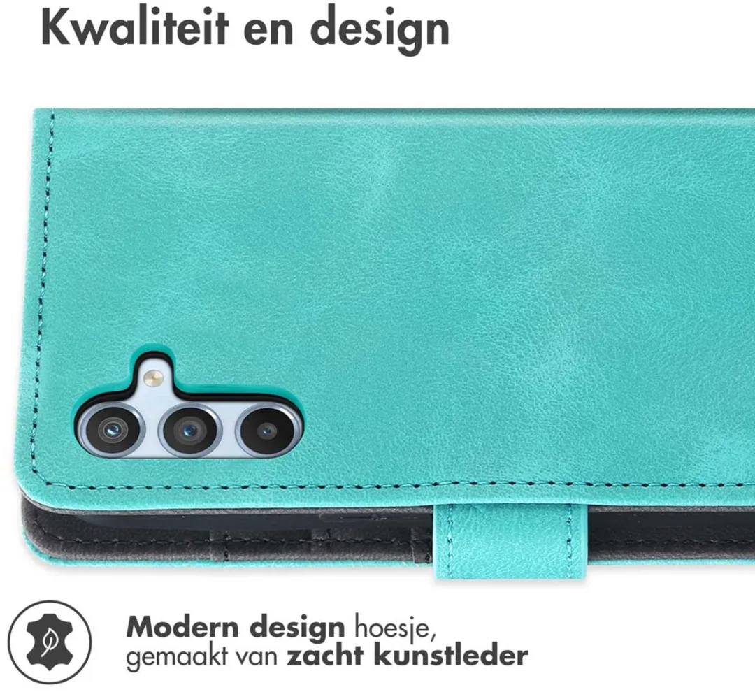 Imoshion Bookcase Hoesje Samsung Galaxy A56 - 3 Pasjes - Turquoise