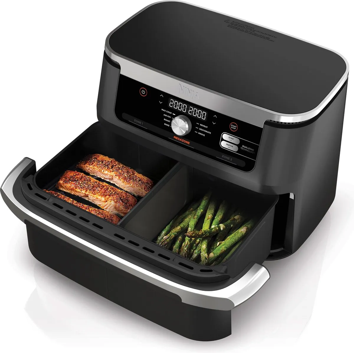 Ninja Foodi AF500EU Mega Dubbele Airfryer XXL - 10.4L - Zwart