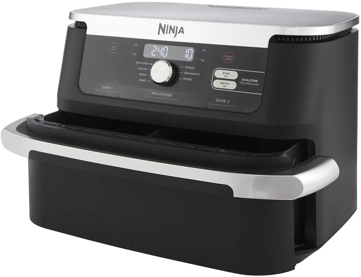 Ninja Foodi AF500EU Mega Dubbele Airfryer XXL - 10.4L - Zwart