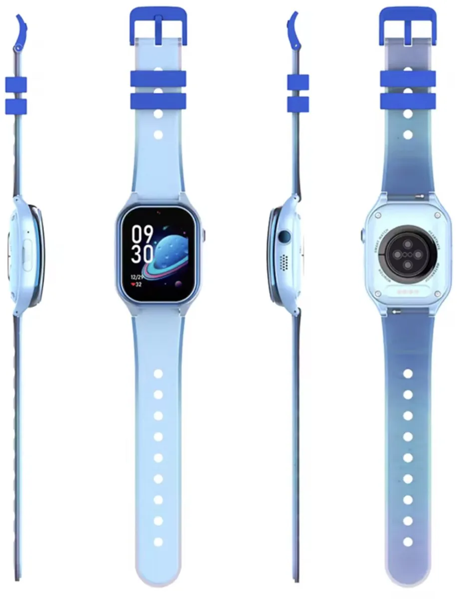 GPSHorlogeKids Curve Smartwatch - 4G Videobellen - Blauw