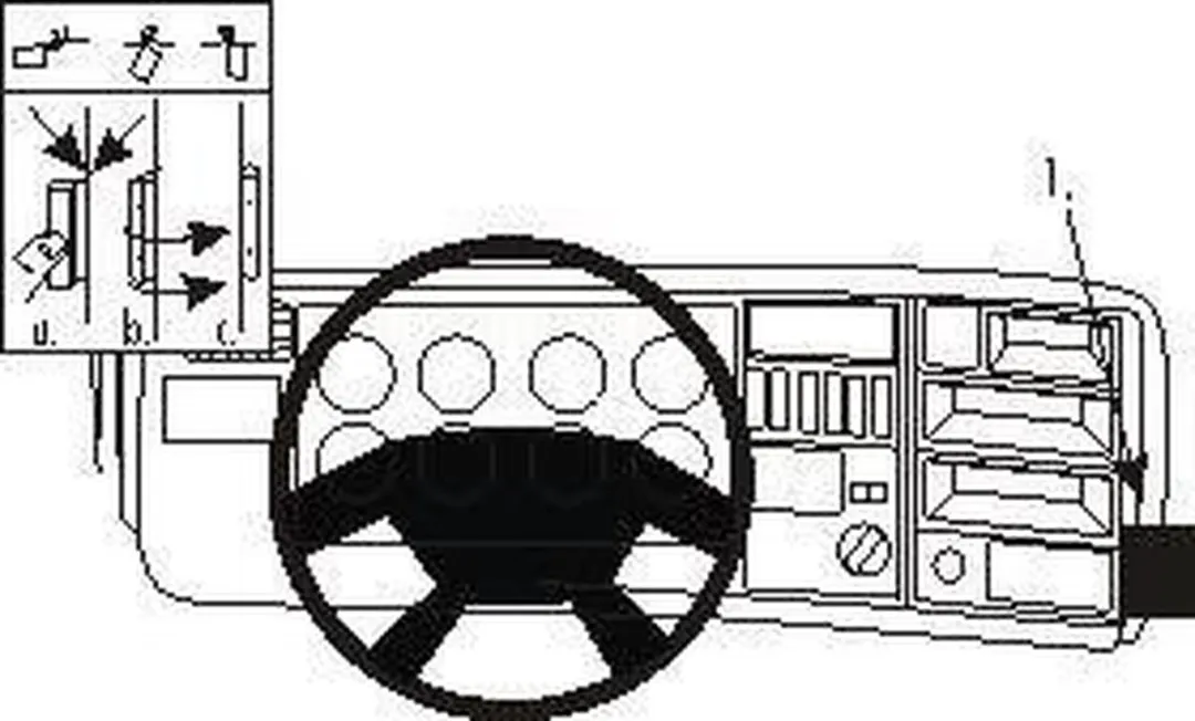 Brodit ProClip Houder 853674 - Scania P/R-Serie 2005-2017