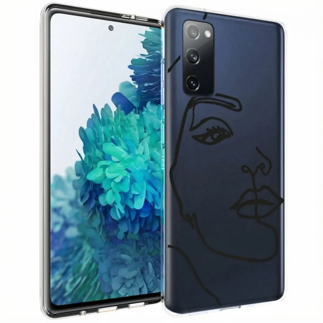 Imoshion Hoesje Samsung Galaxy S20 FE Line Art Woman Black