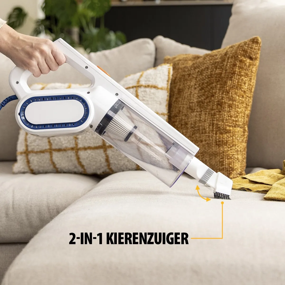 Tristar SZ-2308 Steelstofzuiger 2-in-1 - 400W - Wit