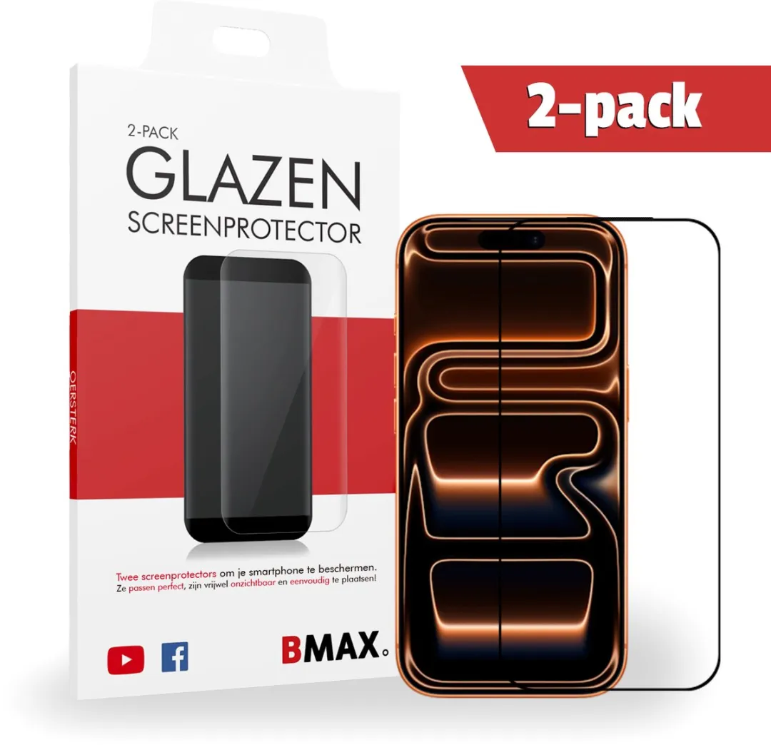 BMAX iPhone 17 Pro Full Cover Screenprotector