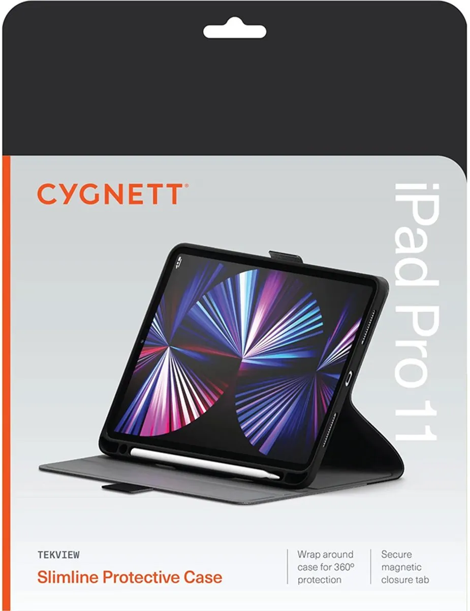 Cygnett TekView Beschermhoes iPad Pro 11" M4 2024 - Zwart