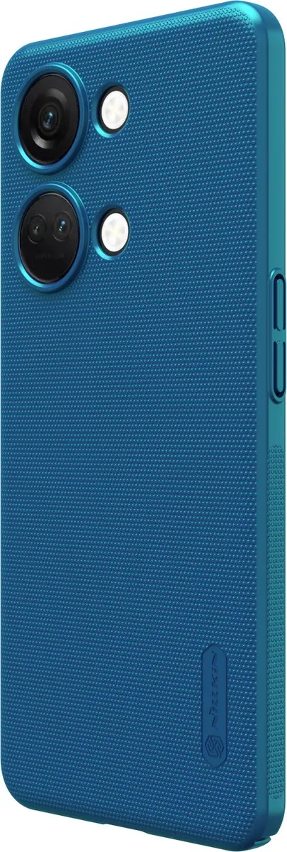 Nillkin OnePlus Nord 3 Super Frosted Shield Hoesje - Blauw - afbeelding 3 van 6
