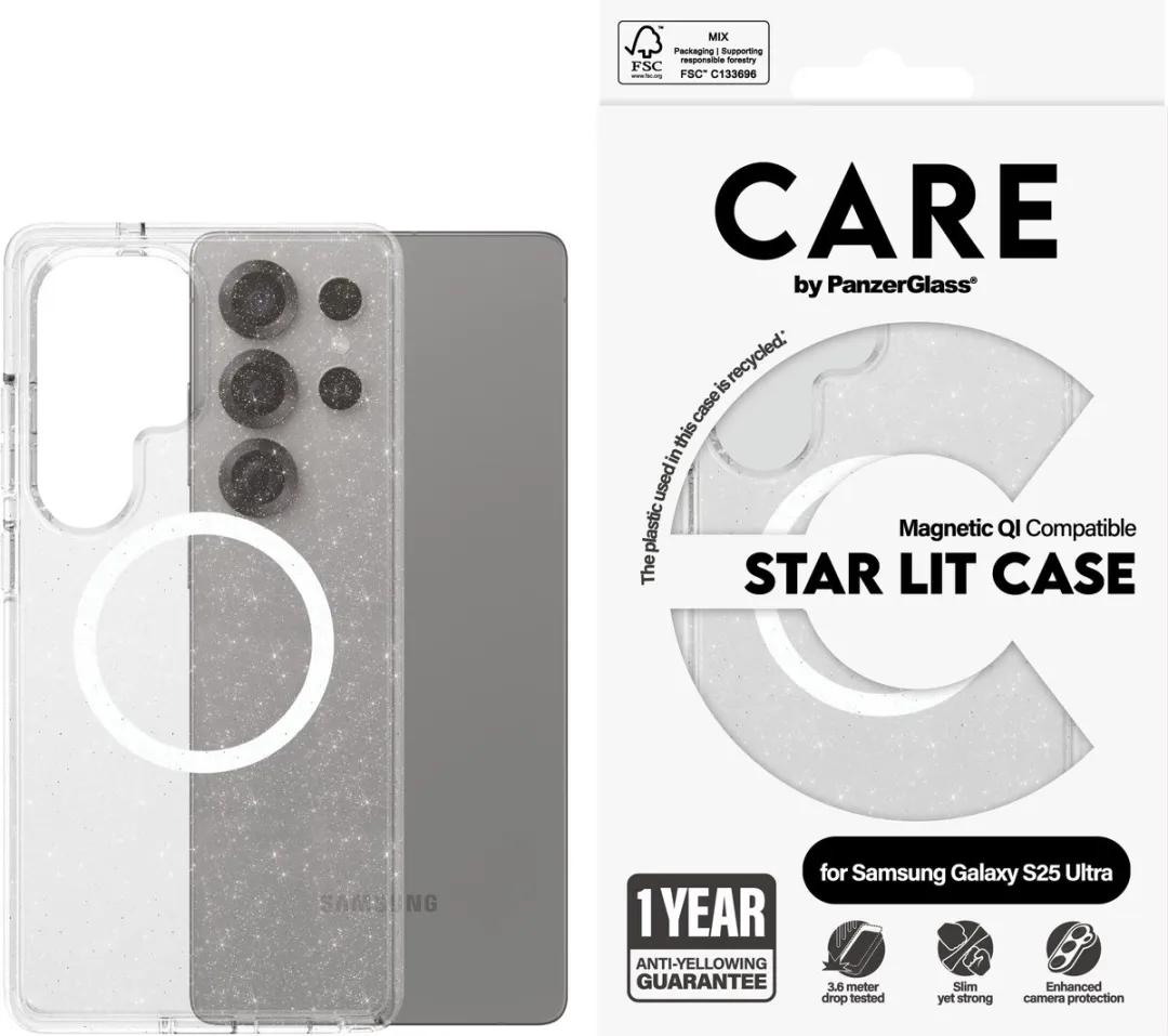 PanzerGlass Urban Combat StarLight White Hoesje - S25 Ultra Qi - afbeelding 3 van 6