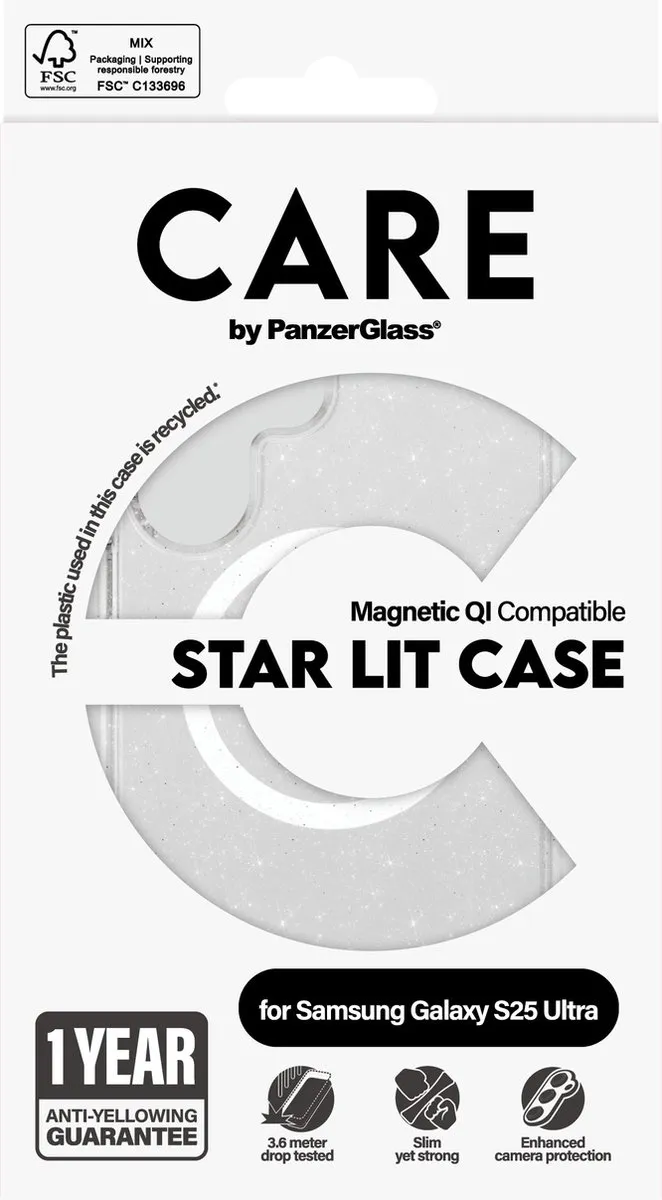 PanzerGlass Urban Combat StarLight White Hoesje - S25 Ultra Qi - afbeelding 2 van 6
