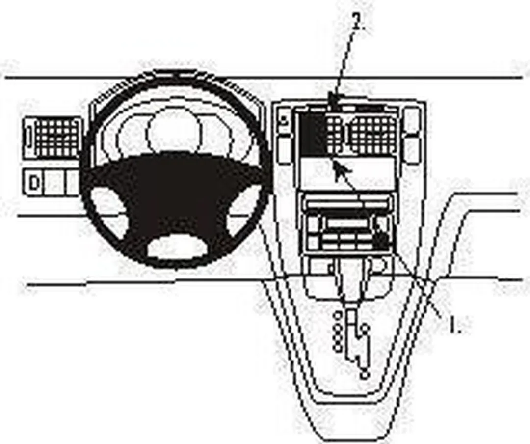 Brodit ProClip Autohouder Hyundai Tucson 2005-2009 - Zwart - 853530