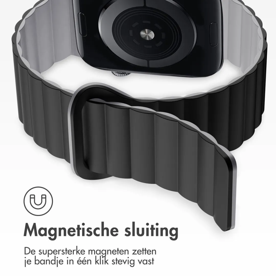 Imoshion Magnetisch Siliconen Bandje Apple Watch 42mm - Zwart