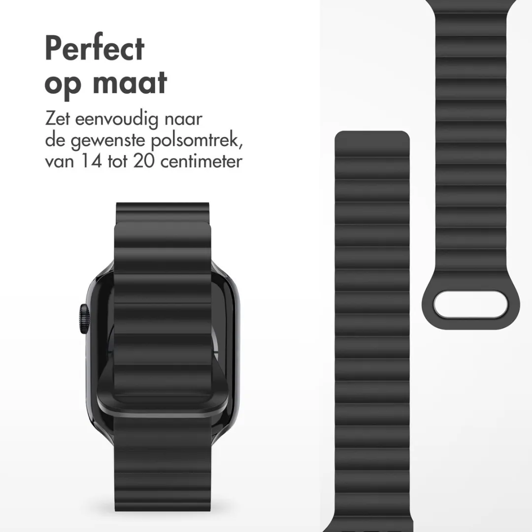 Imoshion Magnetisch Siliconen Bandje Apple Watch 42mm - Zwart