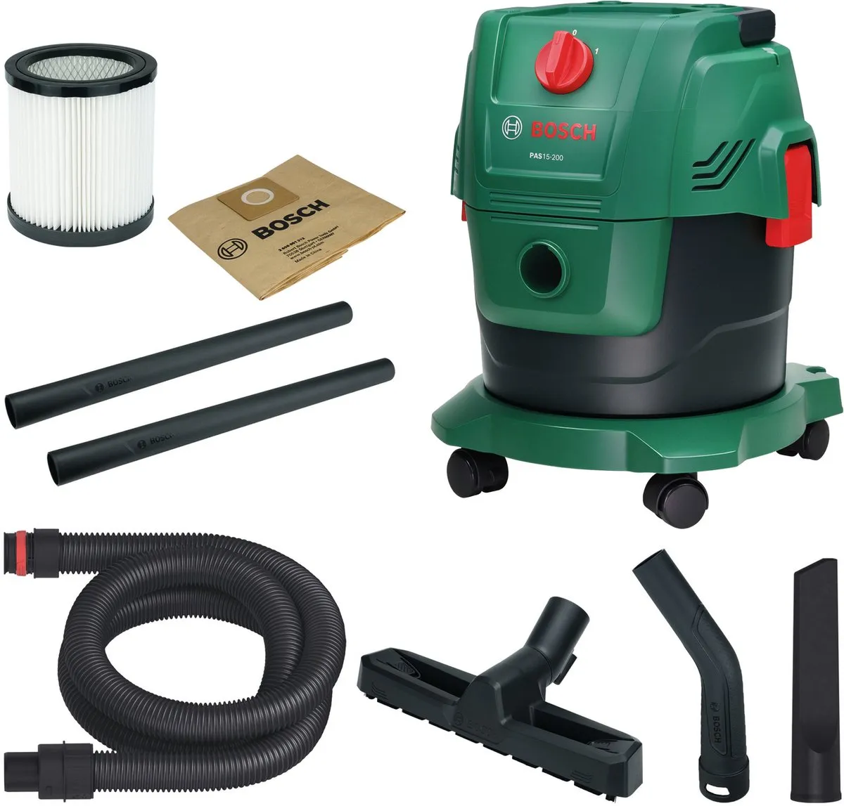 Bosch PAS15-200 Stofzuiger Alleszuiger - 1200W - 15L - Groen