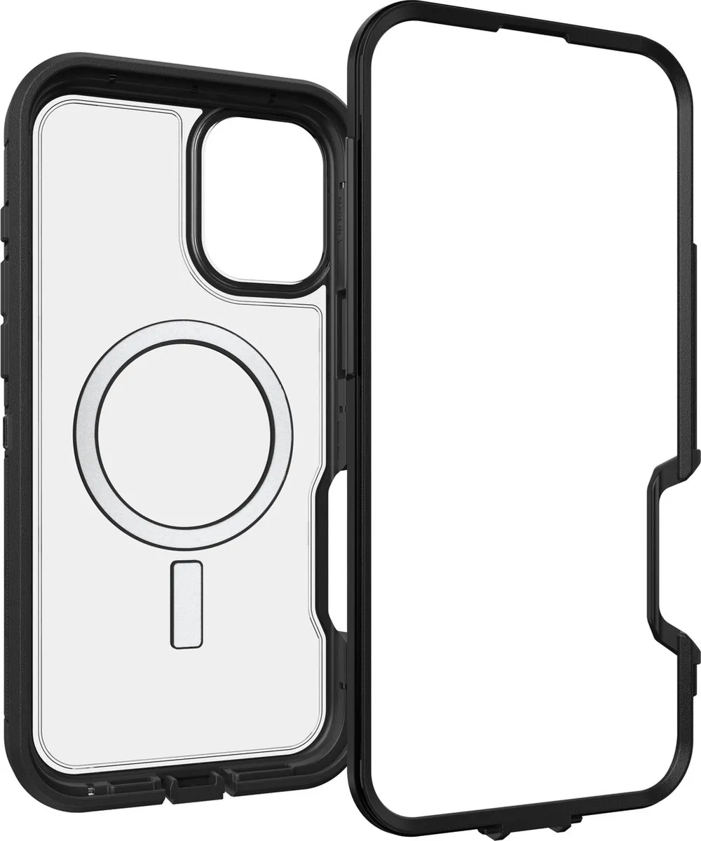 OtterBox Defender XT Clear iPhone 16 Plus Hoesje - 77-96044 - Dark Side