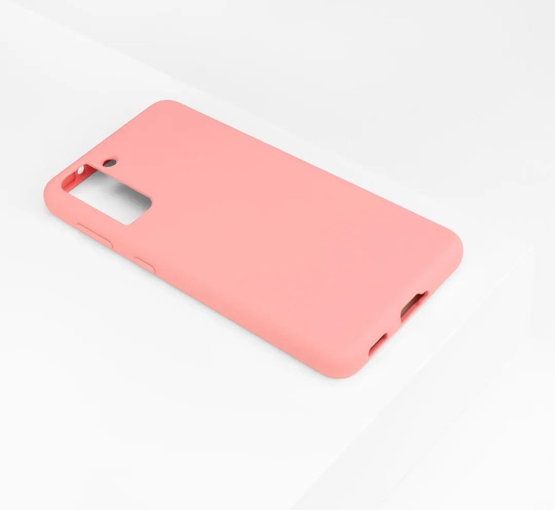 BMAX Siliconen Hoesje Samsung Galaxy S21 - Peach