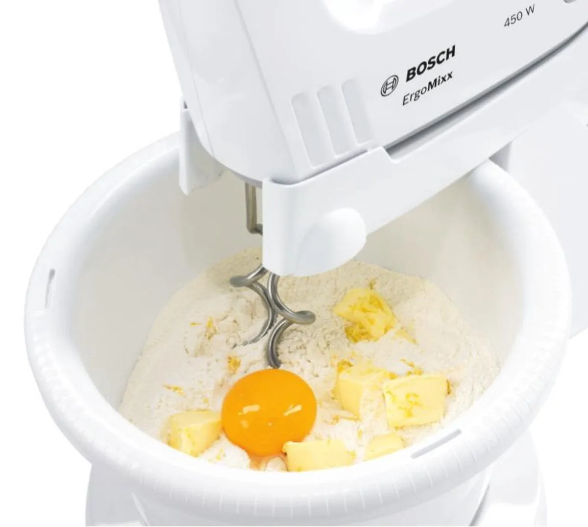 Bosch MFQ36460 ErgoMixx Handmixer - 450W - Wit