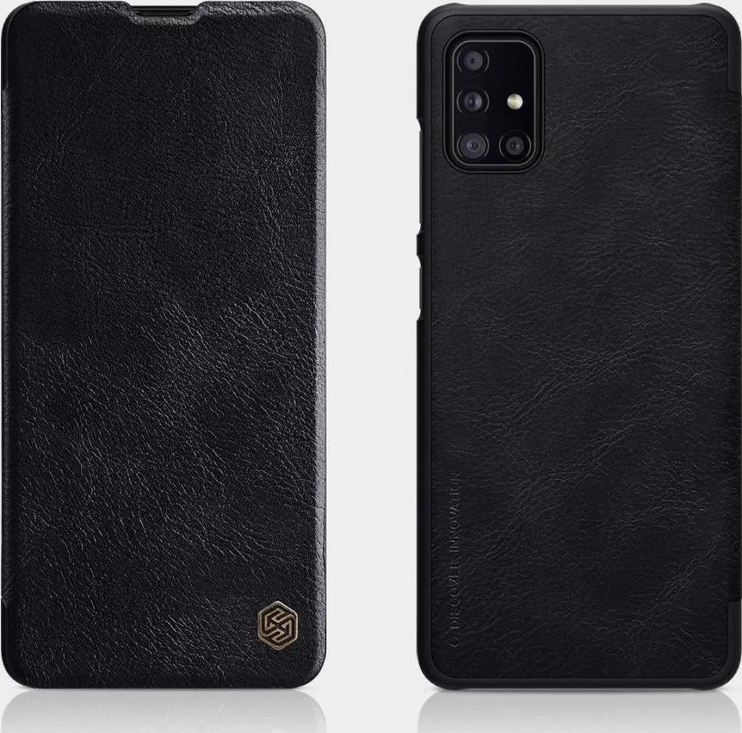 Nillkin Qin PU Leather Book Case A515-36 - Samsung Galaxy A51 - Zwart - afbeelding 6 van 6