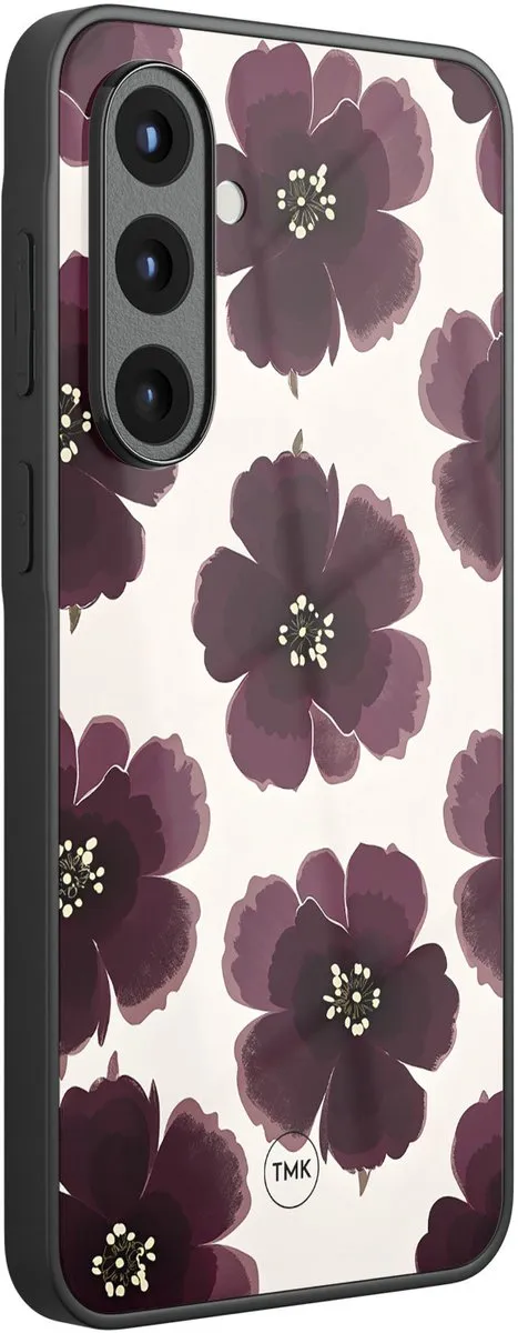 Casevibes Samsung Galaxy A56 Hoesje - Paars - Bloemenmotief