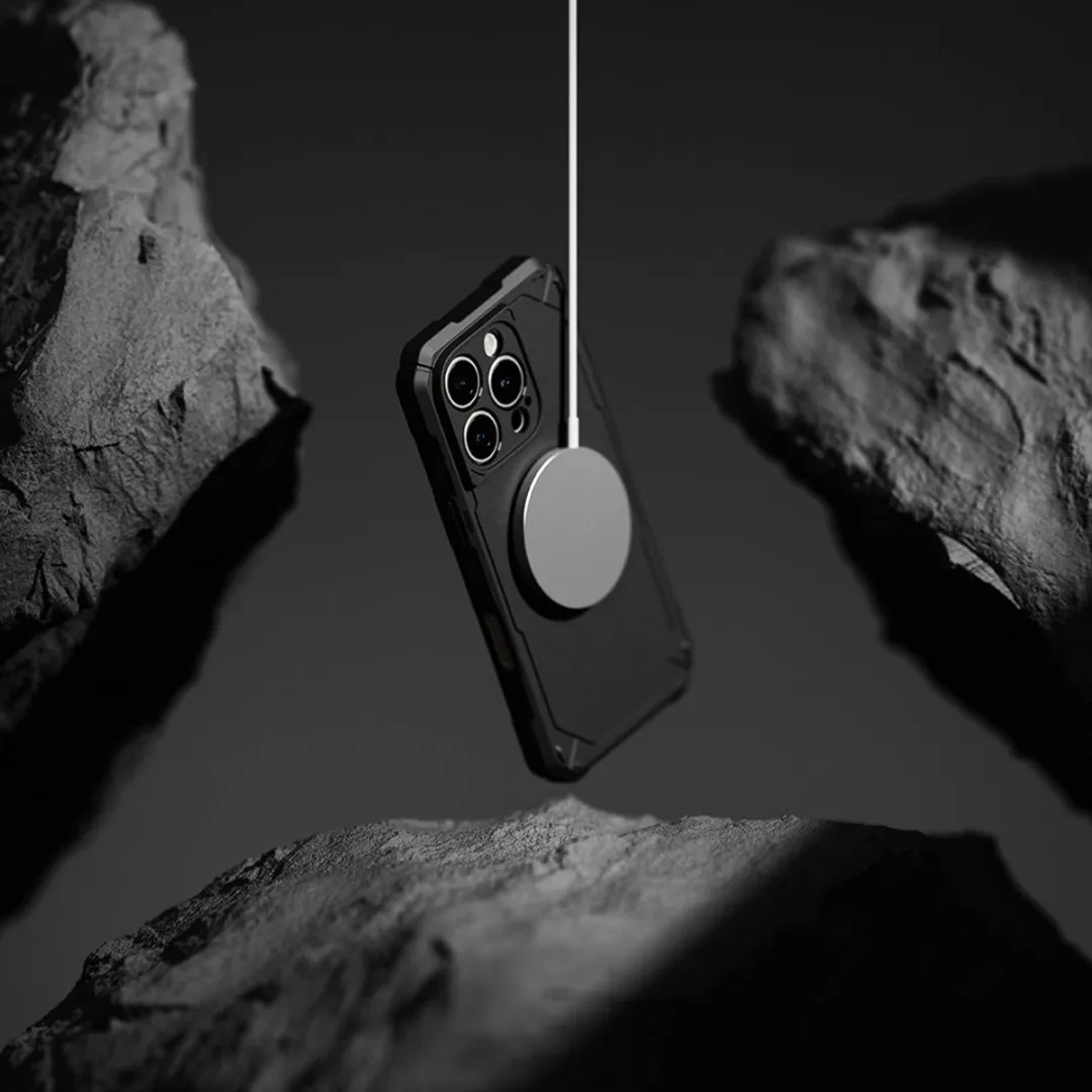 Ringke Rugged Gear Magnetic iPhone 16 Pro Hoes - Magsafe - Transparent - afbeelding 6 van 6