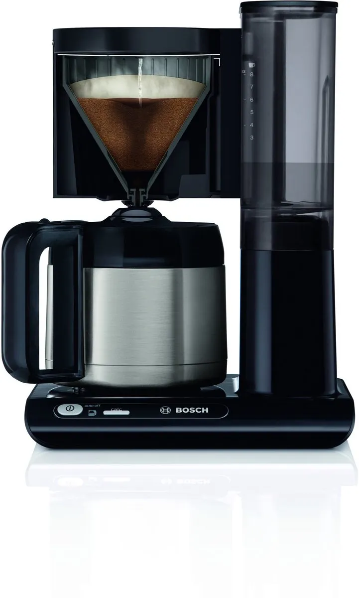 Bosch TKA8A053 Koffiezetapparaat 1100W - 8 Kopjes - Zwart/RVS