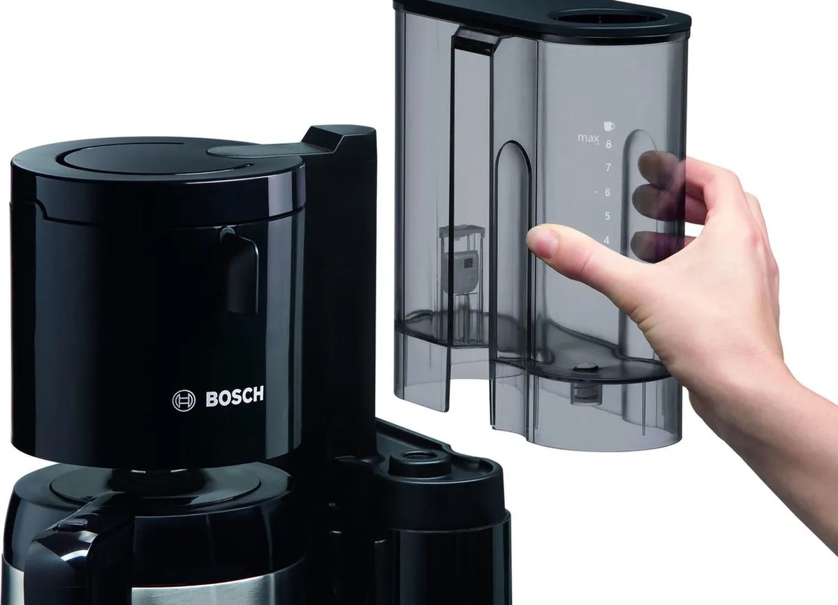 Bosch TKA8A053 Koffiezetapparaat 1100W - 8 Kopjes - Zwart/RVS