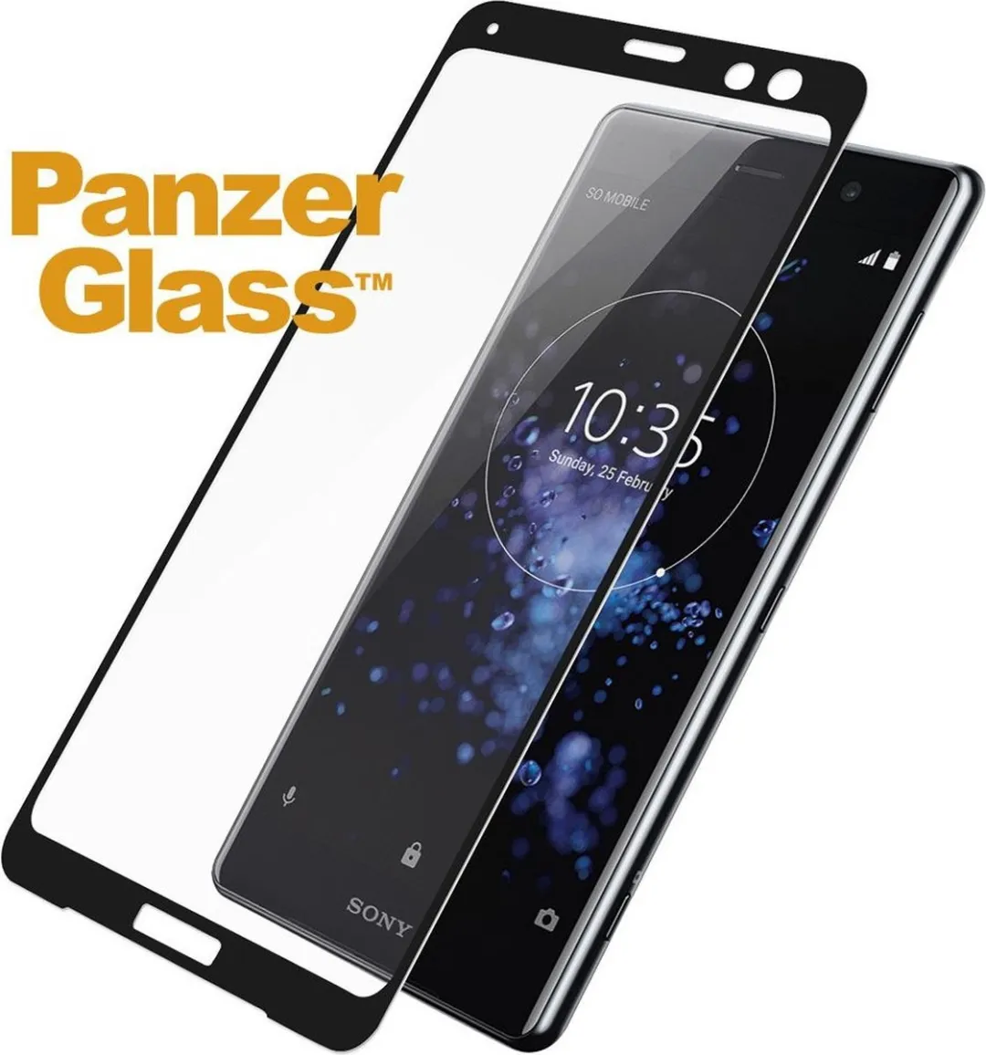 PanzerGlass Premium Screenprotector Sony Xperia XZ3 - Zwart